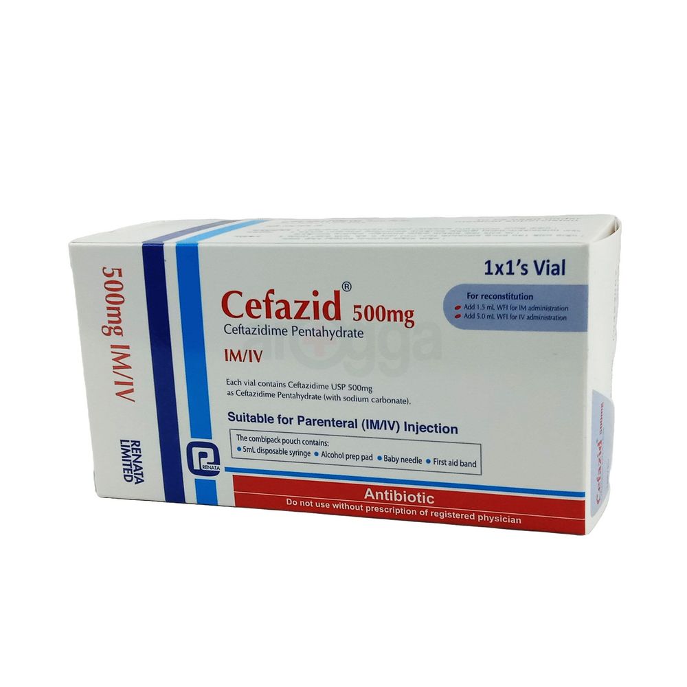 Cefazid 500mg IV/IM 500mg/vial Injection
