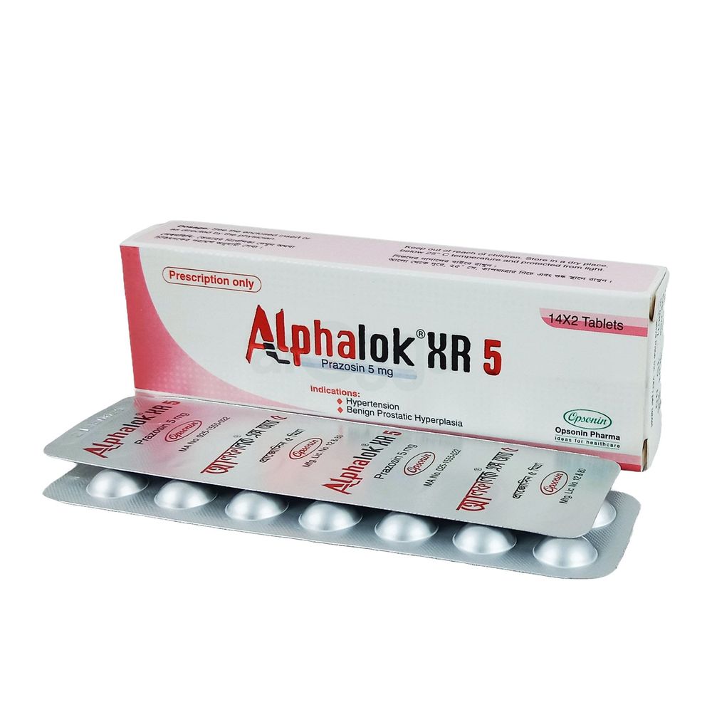 Alphalok XR 5 5 mg Tablet