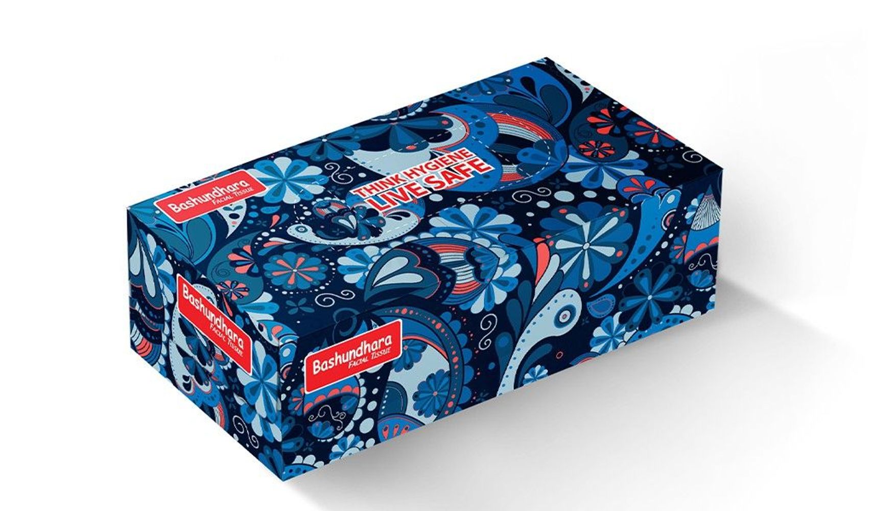 Bashundhara Facial Tissue 120's Pack 240b টি শিট Tissue Paper