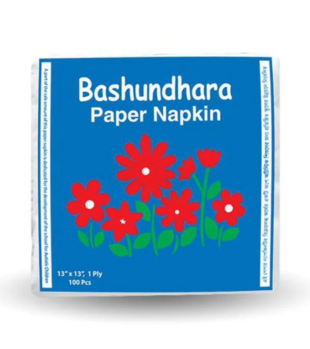 Bashundhara Paper Napkin 100's Box  