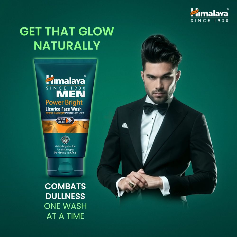 Himalaya Men Power Bright Licorice Face Wash 100ml  