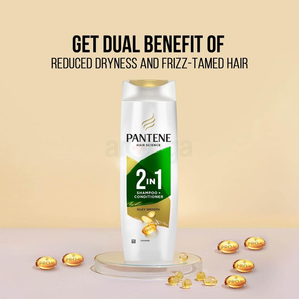 Pantene Silky Smooth Care 2 In 1 Shampoo & Conditioner 180ml  