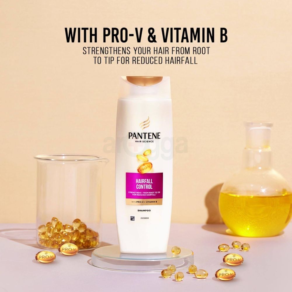 Pantene Hairfall Control Shampoo with Pro-V and Vitamin B 340ml  