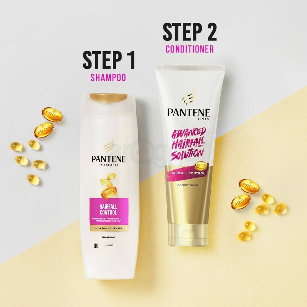 Pantene Hairfall Control Shampoo with Pro-V and Vitamin B 340ml  