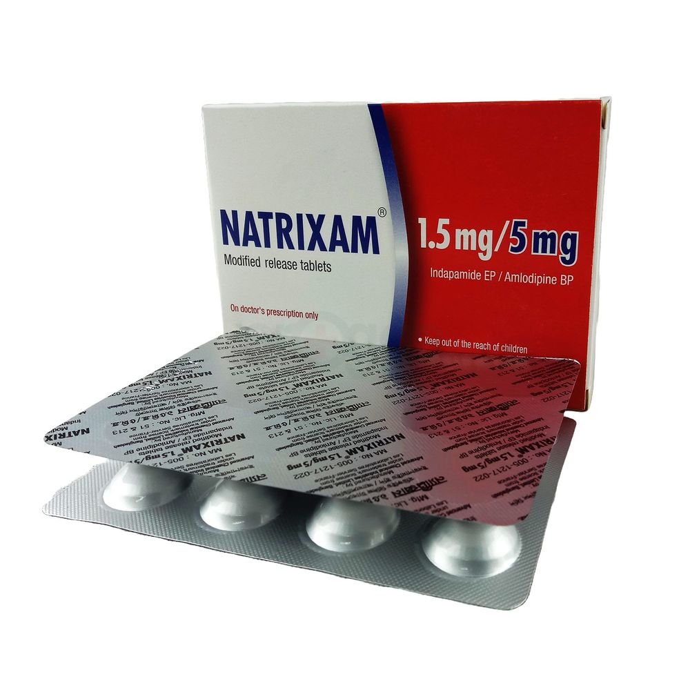 Natrixam 1.5mg+5mg tablet - Arogga Online Pharmacy