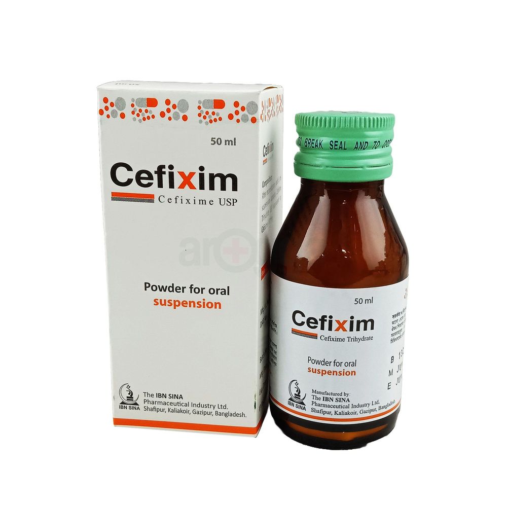 Cefixime 100mg/5ml Powder for Suspension