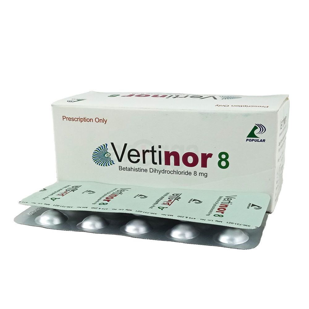 Vertinor 8mg Tablet