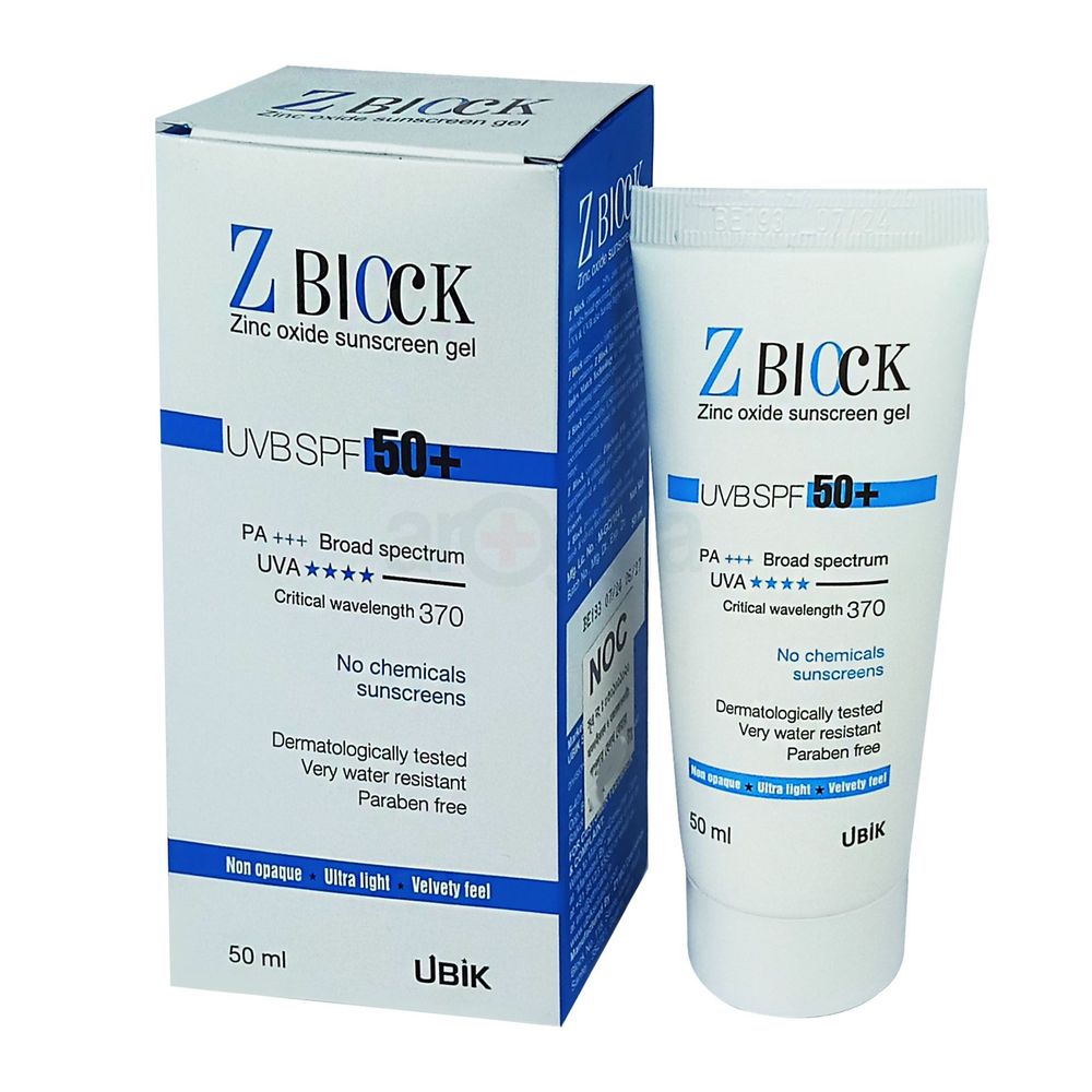 Z Block Sunscreen Gel UVB SPF 50+  