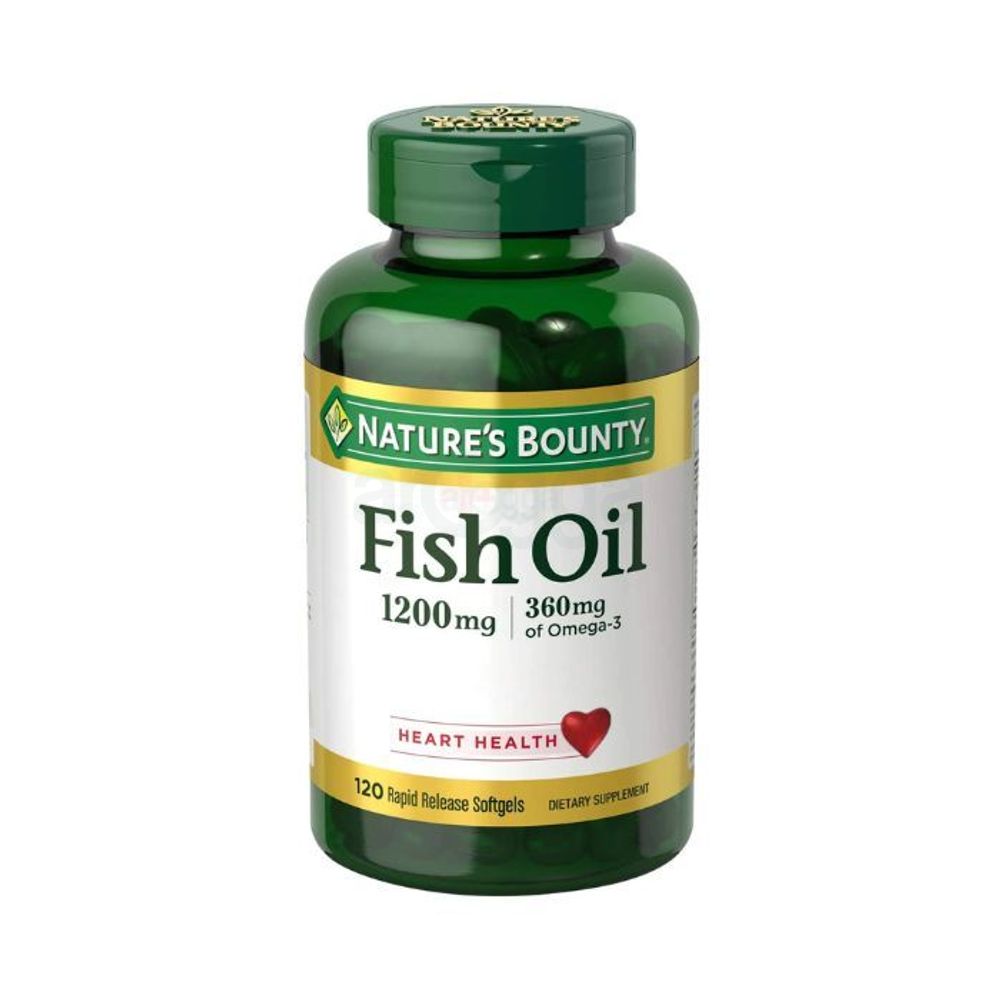 Nature's Bounty Fish Oil (Omega-3) 1200mg 120 Capsules  