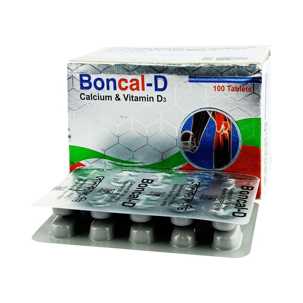 Boncal-D 1250mg+500mg+200IU Tablet