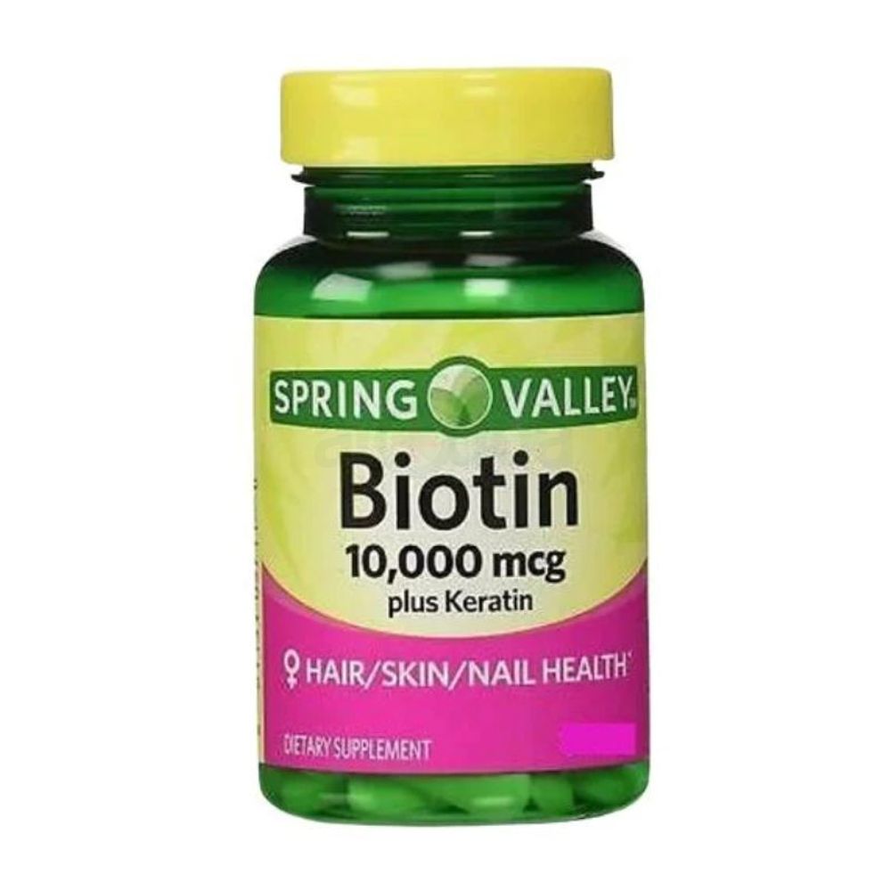 Spring Valley Biotin 10000mcg 60 Tablets  