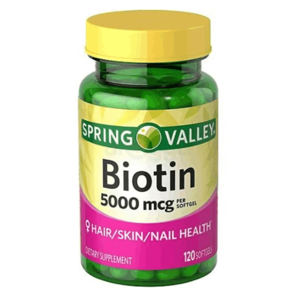 Spring Valley Biotin 5000mcg 120 Capsules  