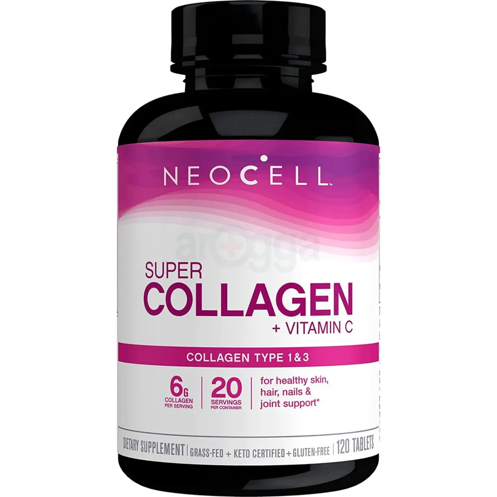 NeoCell® Super Collagen + C – 6,000mg Collagen Types 1 & 3 Plus Vitamin C - 120 Tablets  