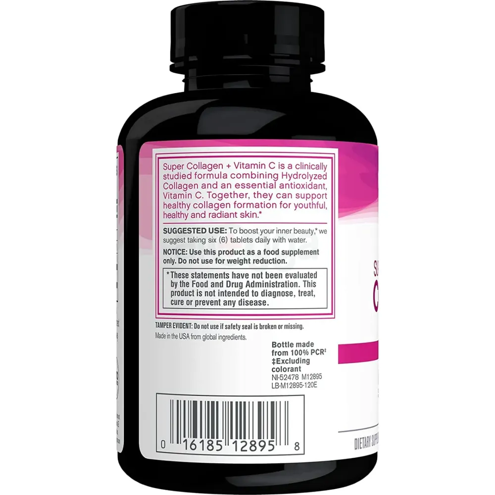 NeoCell® Super Collagen + C – 6,000mg Collagen Types 1 & 3 Plus Vitamin C - 120 Tablets  