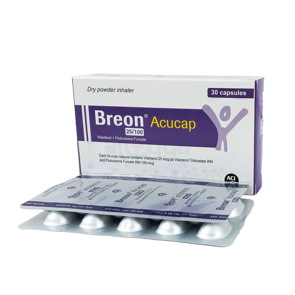 Breon 100 Accucap 25mcg+100mcg Capsule