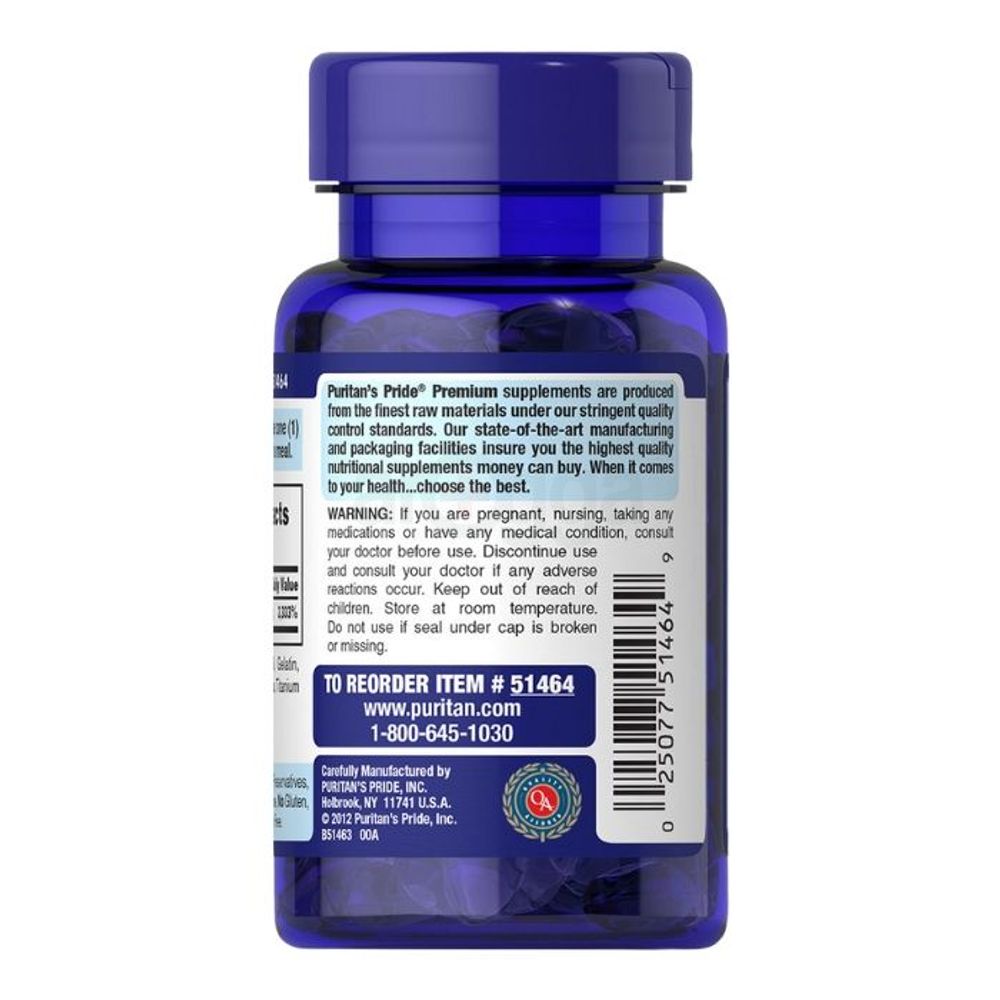 Puritan's Pride Ultra Mega Biotin 10000mcg for Healthy Hair, Skin, Nails, and Energy Metabolism Support 100 Softgels  