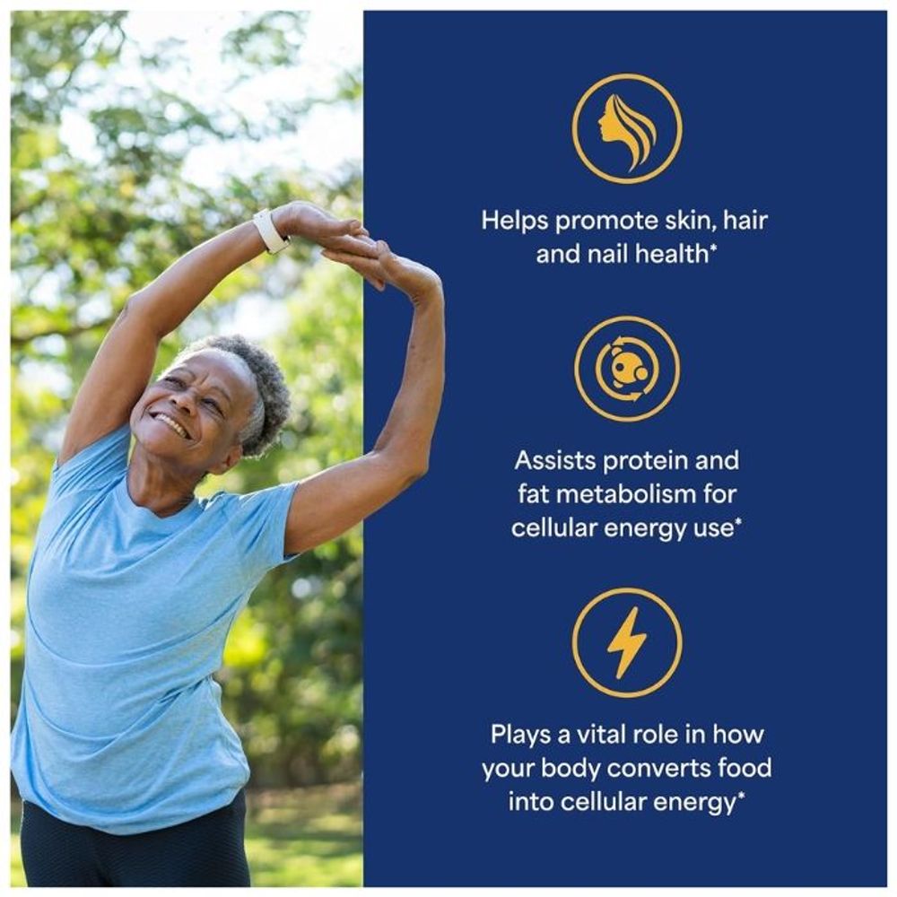 Puritan's Pride Ultra Mega Biotin 10000mcg for Healthy Hair, Skin, Nails, and Energy Metabolism Support 100 Softgels  