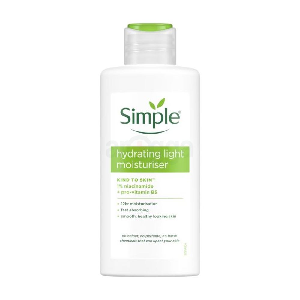 Simple Kind to Skin Hydrating Light Moisturiser with Vitamin B5+E & Niacinamide 125ml  