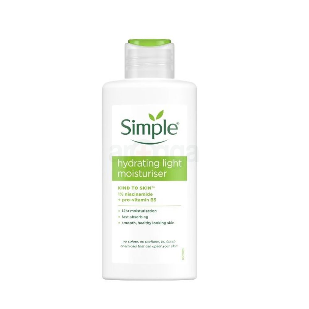 Simple Kind to Skin Hydrating Light Moisturiser with Vitamin B5+E & Niacinamide 125ml  