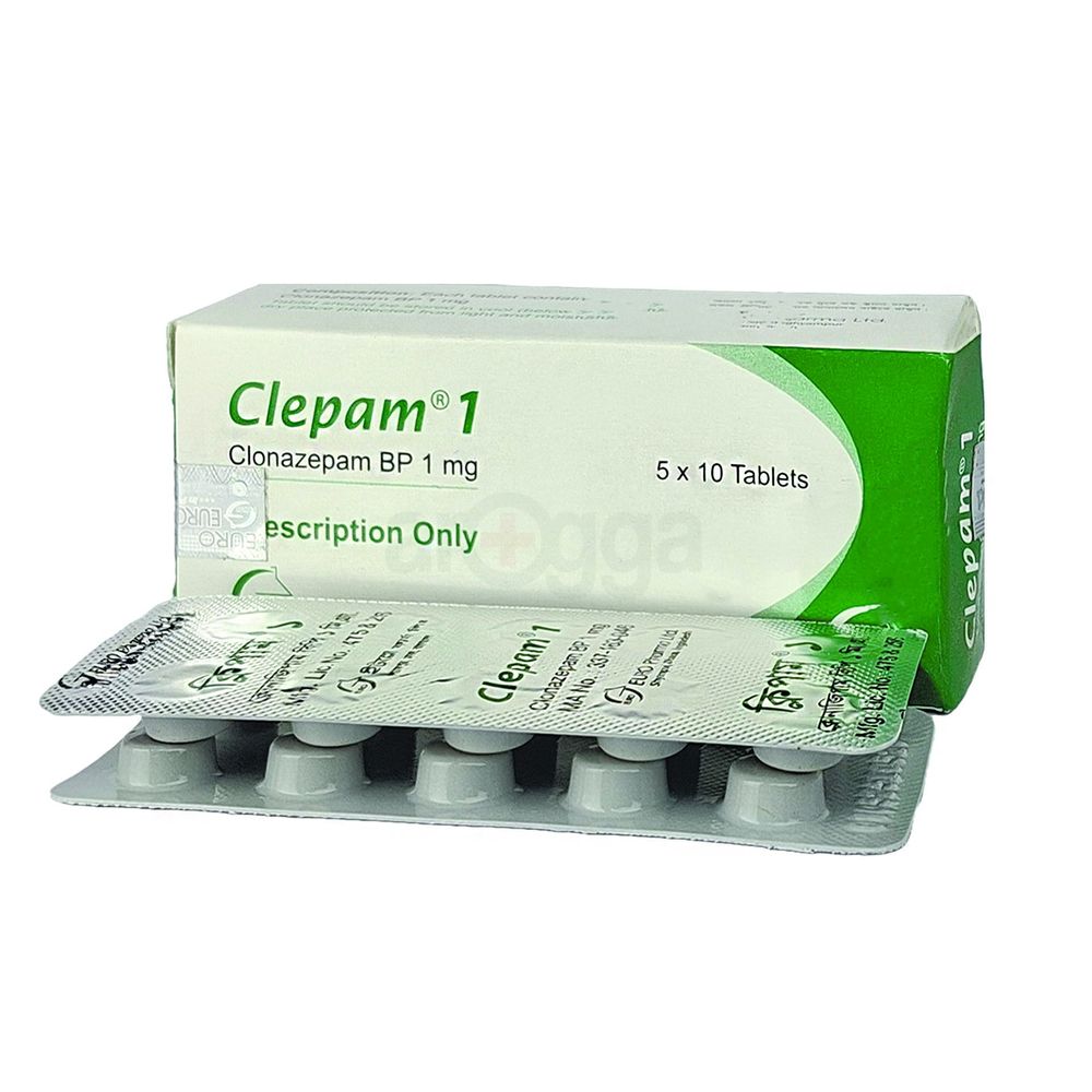Clepam 1mg Tablet