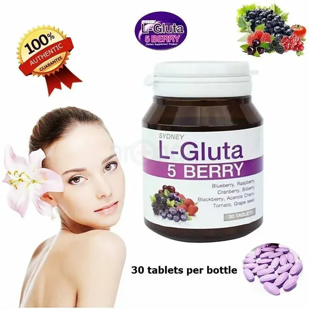 Sydney  L-Gluta 5 Berry Plus 30 Tablets  
