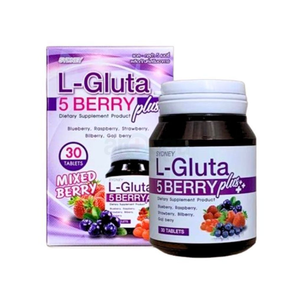 Sydney L-Gluta 5 Berry Plus 30 Tablets  