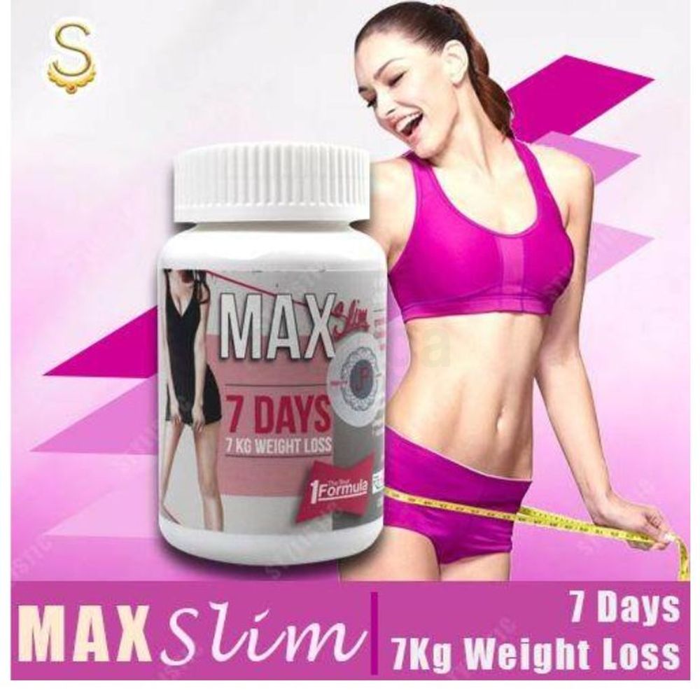 Max Slim 7Days Weight Loss for Male & Female 30 Capsules  