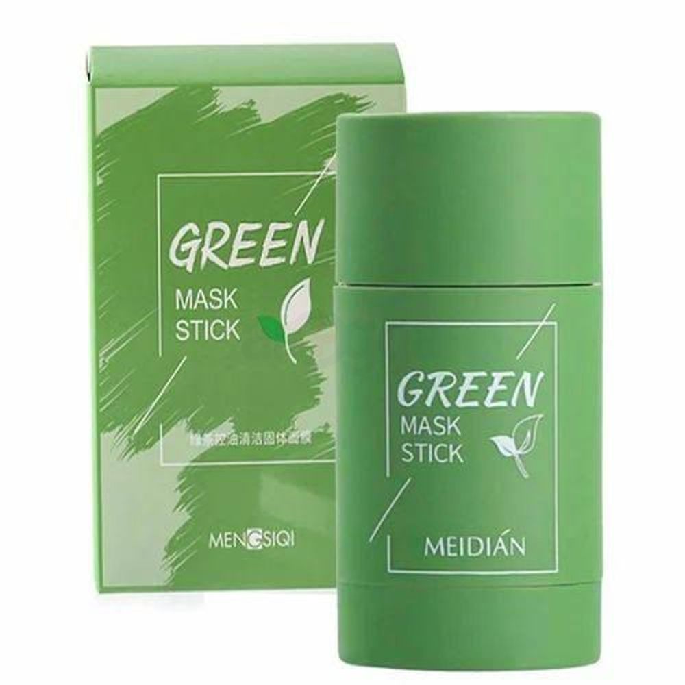 Green Mask Stick Nourish Skin Organic Clay Mask Stick Oil Control Moisturizing Brightening Detoxifying Acne Remover  Face Wash