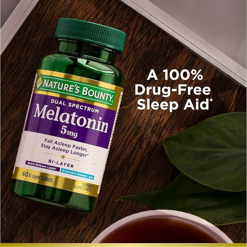 Nature's Bounty Dual Spectrum Melatonin 5mg 60 Tablets  