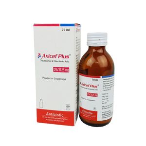 Axicef Plus PFS 125mg+31.25mg/5ml Powder for Suspension