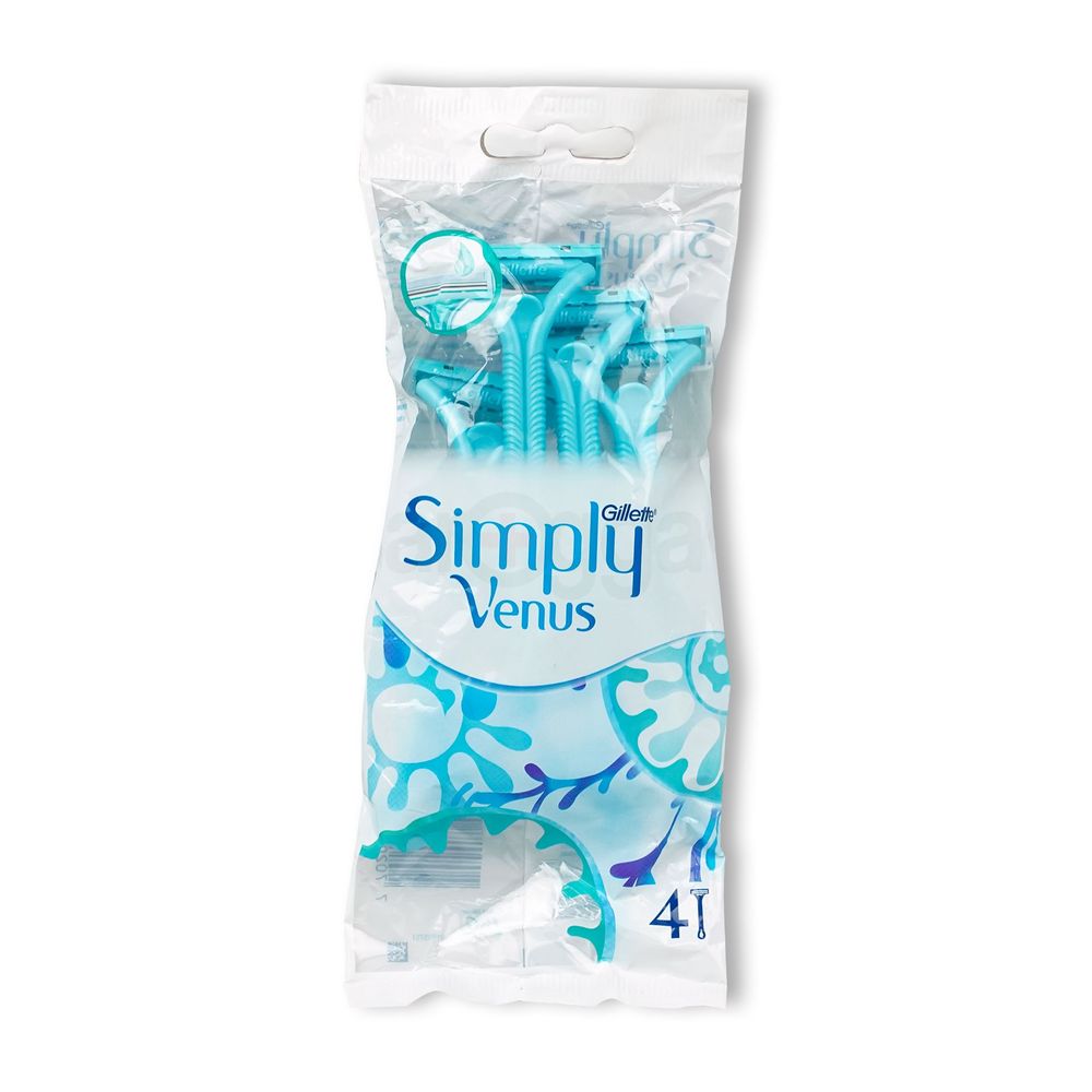 Gillette Simply Venus Disposable Razors for Women 4 Pcs  