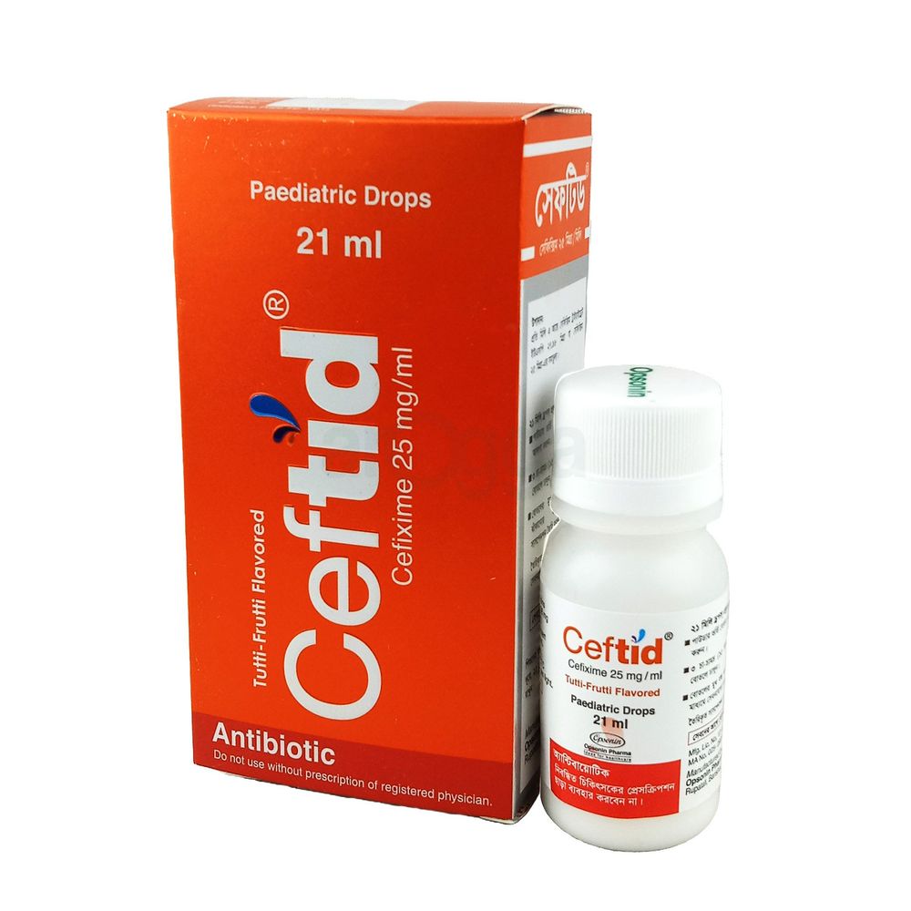 Ceftid Paediatric Drops 25mg/ml Pediatric Drops