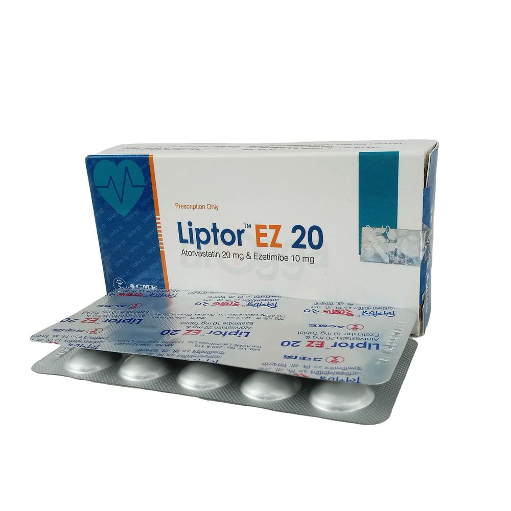 Liptor EZ 20/10 20mg+10mg Tablet