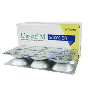 Linatab M 5/1000 ER 5mg+1000mg Tablet