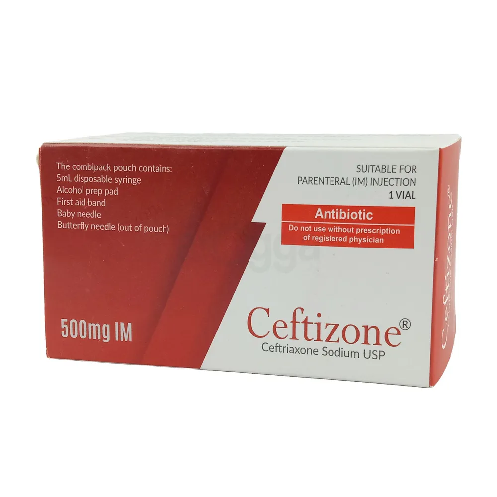 Ceftizone 500mg IM 500mg Injection