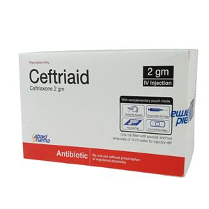 Ceftriaid 2gm 2gm/vial Injection