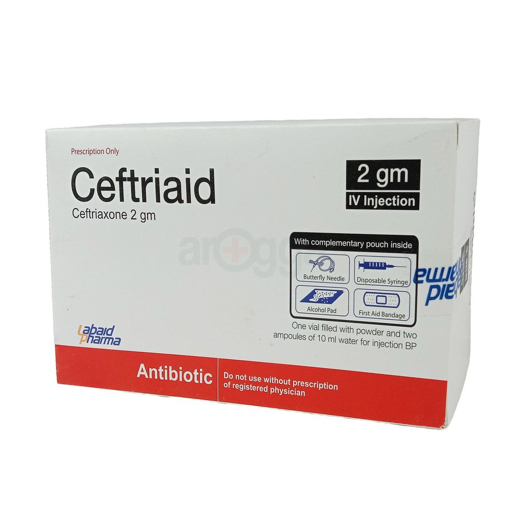 Ceftriaid 2gm 2gm/vial Injection