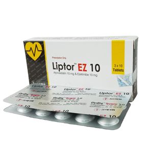 Liptor EZ 10/10mg+10mg Tablet