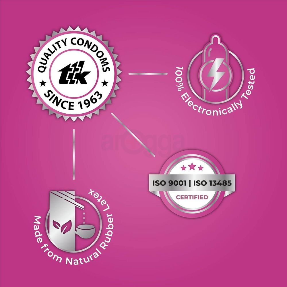 Skore Dots 1500+ Dotted Vanilla Flavoured Condom - 10pcs Pack   