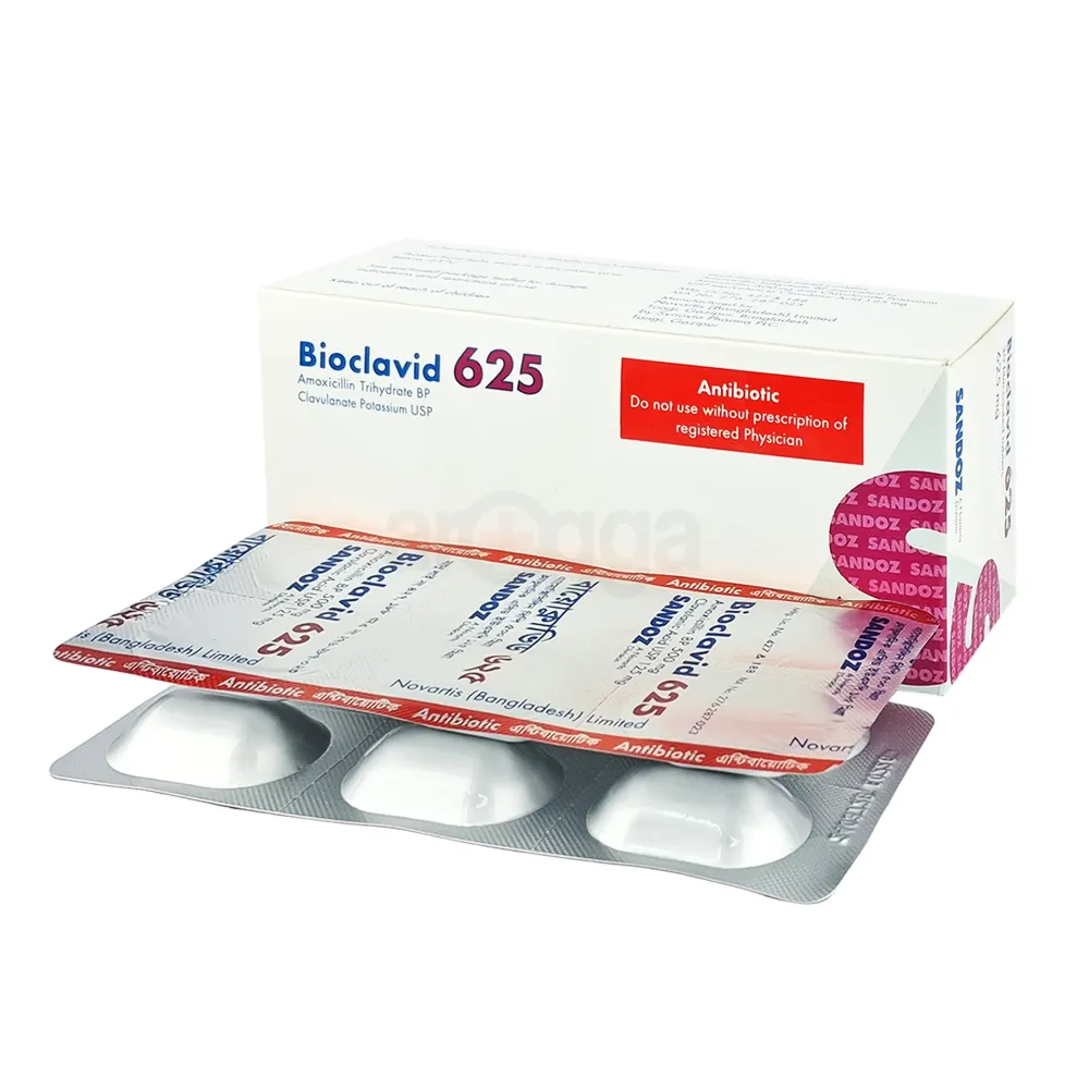 Bioclavid 625 500mg+125mg Tablet