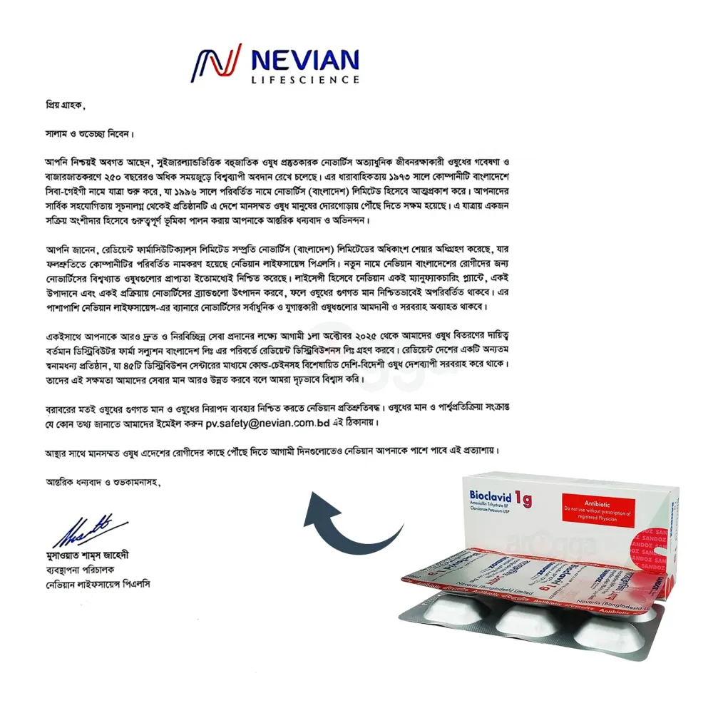 Bioclavid 1gm 875mg+125mg Tablet