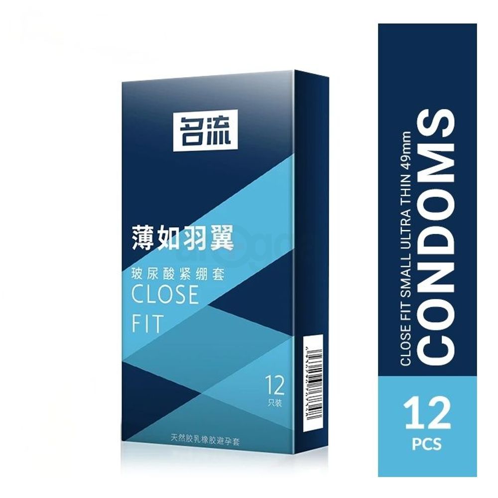 Celebrity Close Fit Small Condom 49mm Ultra Thin Plain Condom - 12Pcs (From Malaysia)  