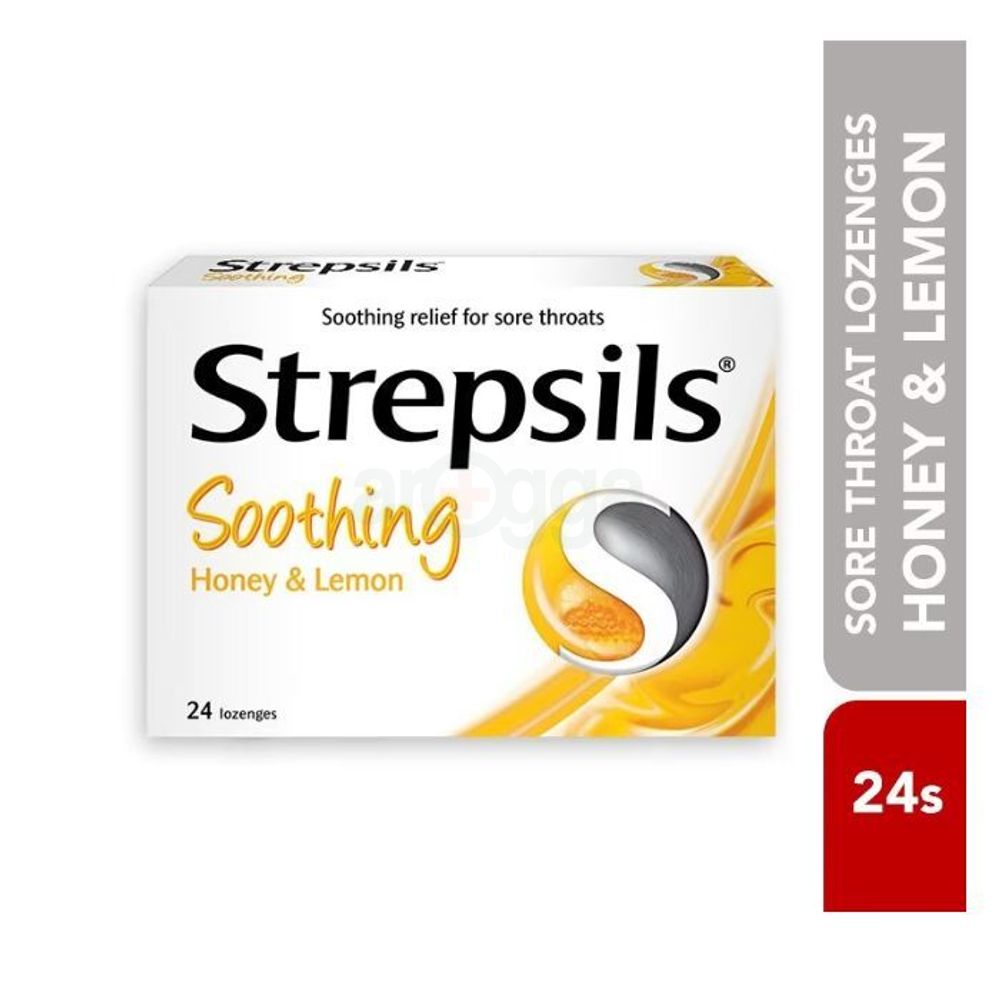 Strepsils Honey & Lemon Sore Throat 24 Lozenge  