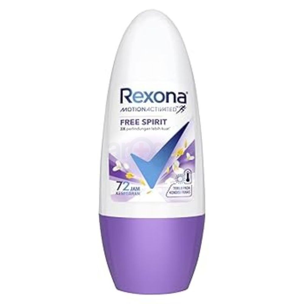 Rexona Women's Free Spirit 72 hour sweat & odor protection Antiperspirant Deodorant Roll On 45ml  
