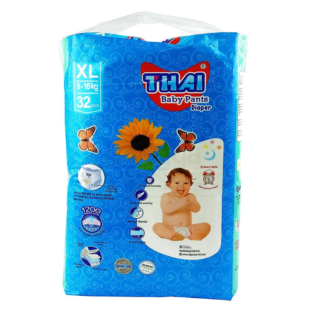 Thai Pant Style Baby Diaper XL 32's Pack  