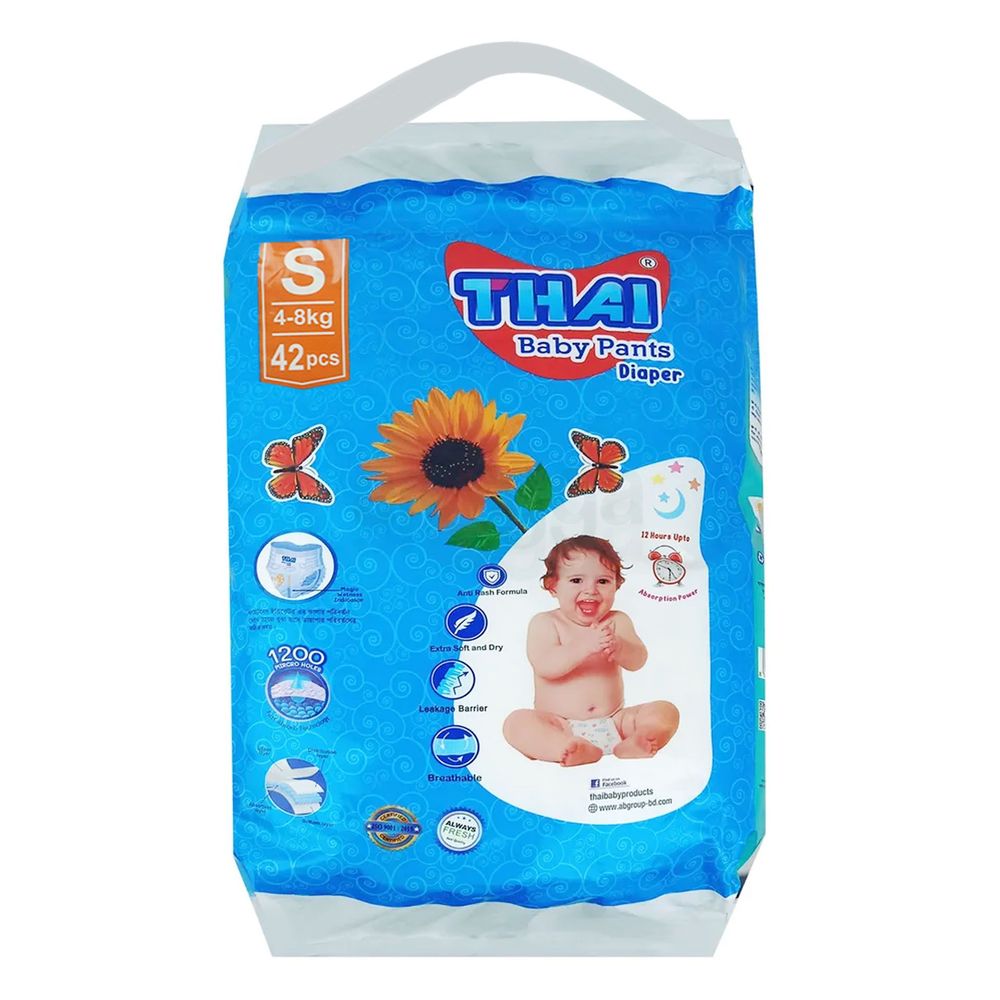 Thai Pant Style Baby Diaper S 42's Pack  