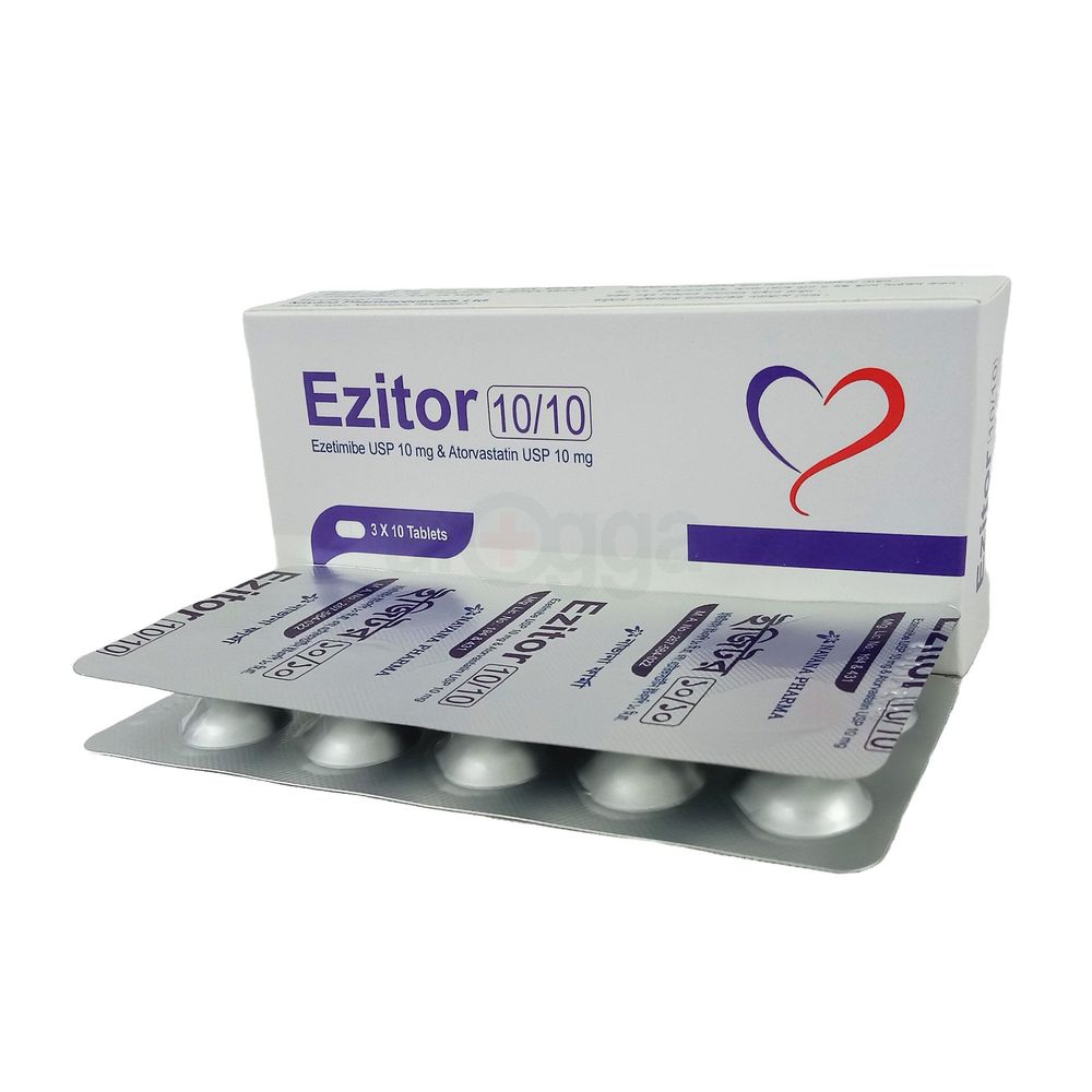 Ezitor 10/10mg+10mg Tablet