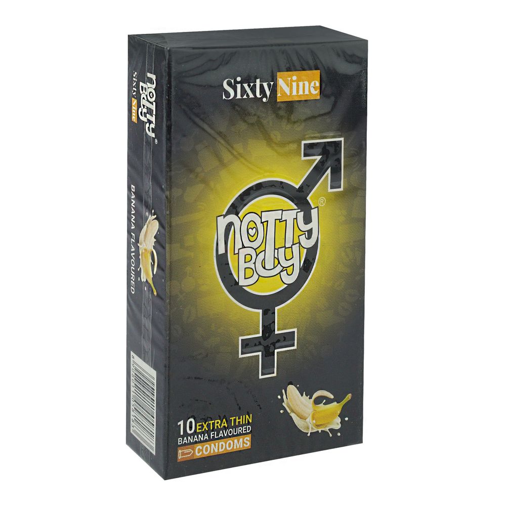 NottyBoy SixtyNine–Banana Flavor Condoms 10's Pack  