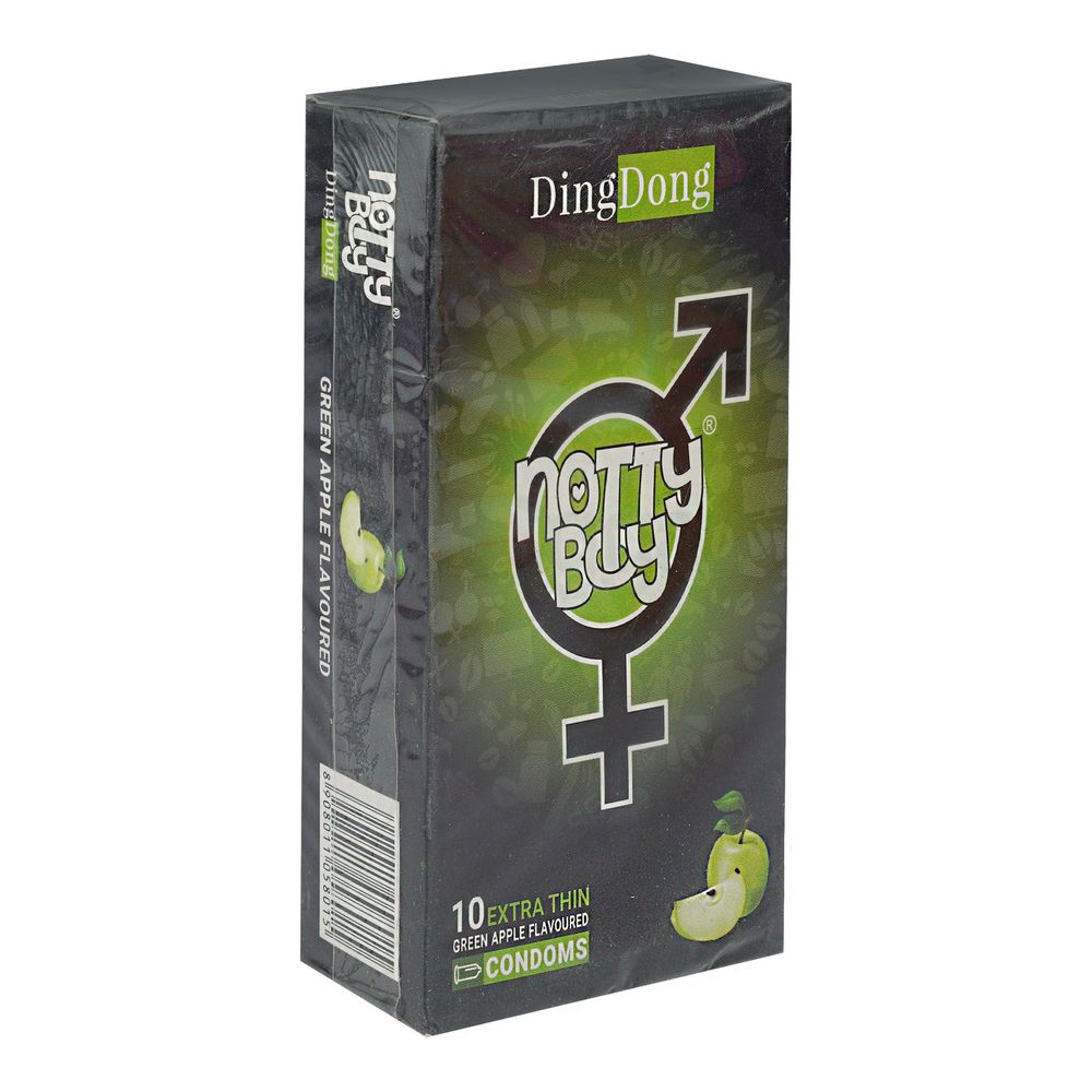 NottyBoy DingDong–Green Apple Flavored Condoms 10's Pack  