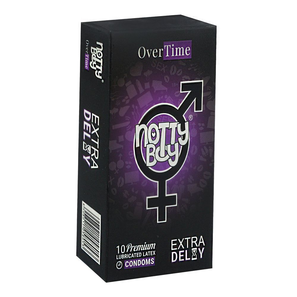 NottyBoy OverTime Climax Delay Condoms 10's Pack  